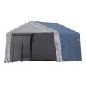 Shelter Logic 12x12x8 Peak Style Storage Shed Kit - Grey (70443)