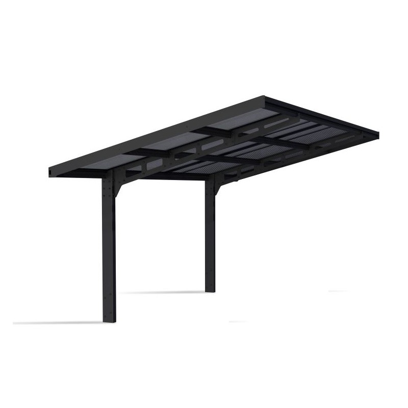 Palram - Canopia Sydney Wave Single Carport - Black (HG9095)
