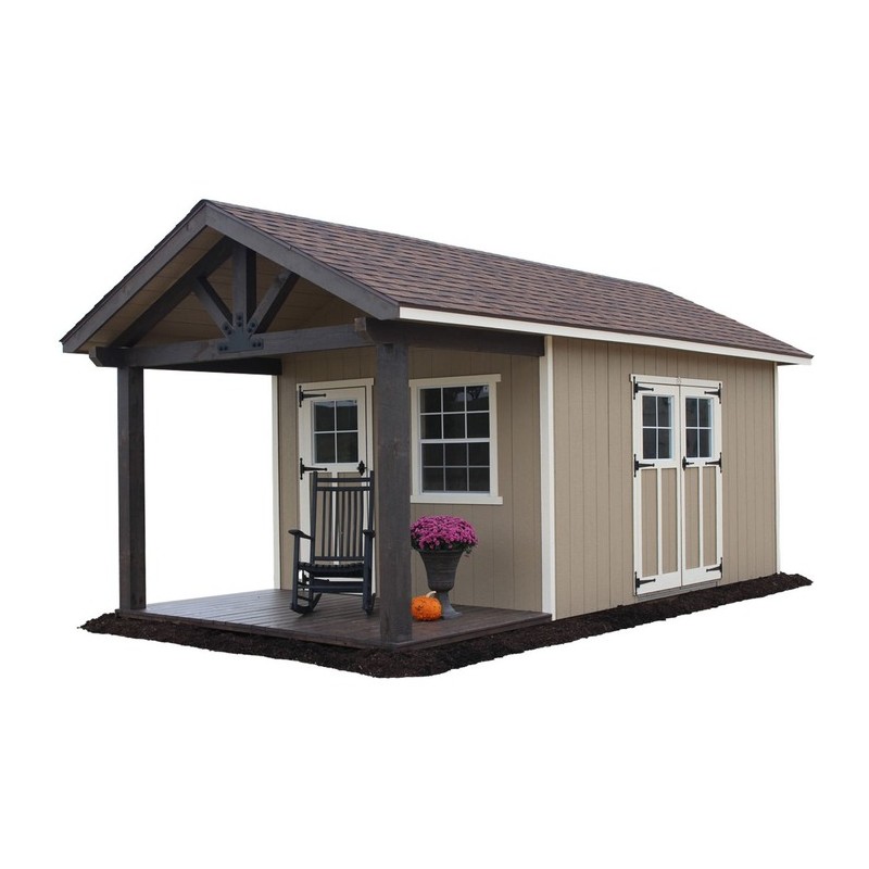 EZ-Fit Woodsman 10x10 Wood Storage Shed Kit (ez_woodsman1010)