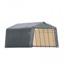 Shelter Logic 12x24x8 Peak Style Shelter Kit - Grey (72434)