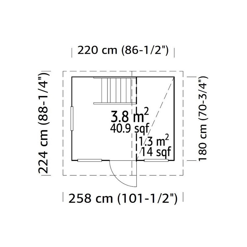 Palmako 7x6 Tom Wood Playhouse Kit (EL16-2218)