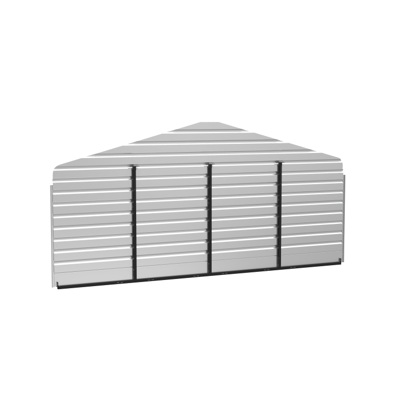 Arrow Steel Carport 20x7 Rear Wall Kit - Charcoal (ECL2007CCXR)