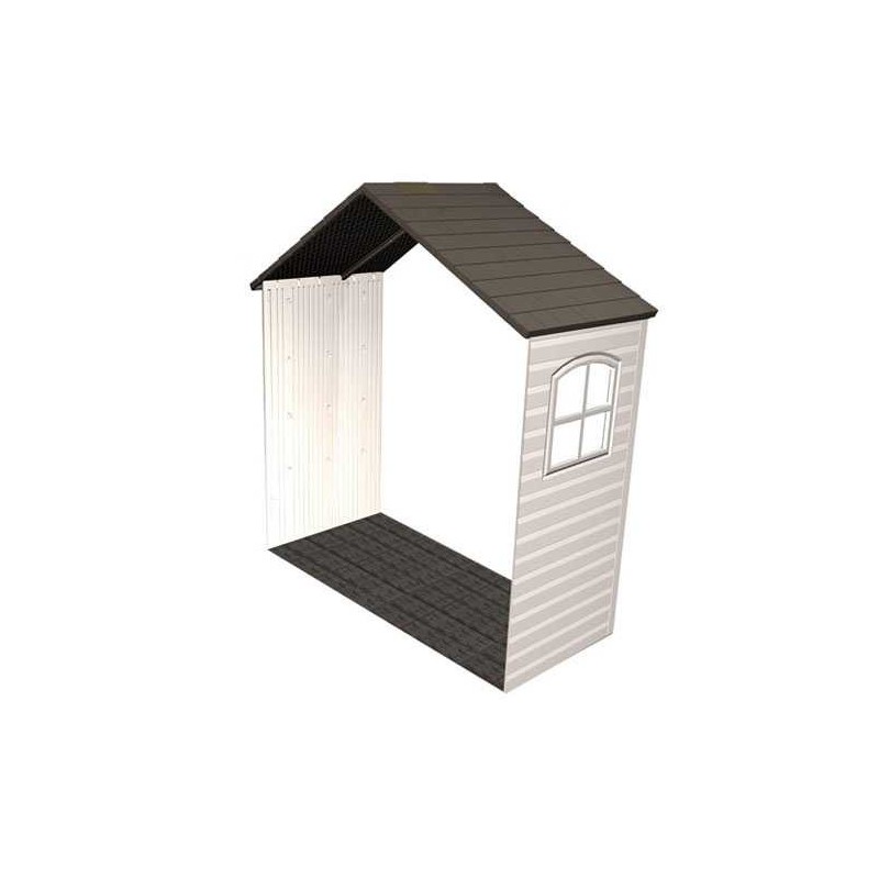 Lifetime 8' x 2.5' Storage Shed Expansion Kit with One Window (6424)