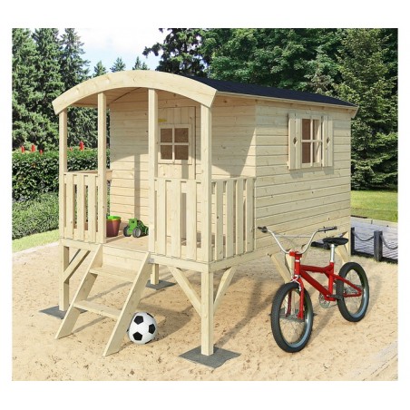Palmako 6x7 Huck Wood Playhouse Kit (EL16-1827) Palmako 6x7 Huck Wood Playhouse Kit (EL16-1827)