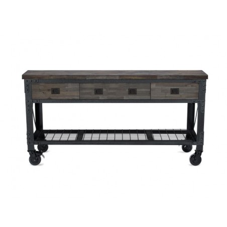 DuraMax 72 in. x 24 in. Rolling Workbench with 3 Drawers - Espresso (68001E)