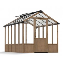 Palram-Canopia Natura 8x12 Cedar Greenhouse Kit - Brown (HG5704)