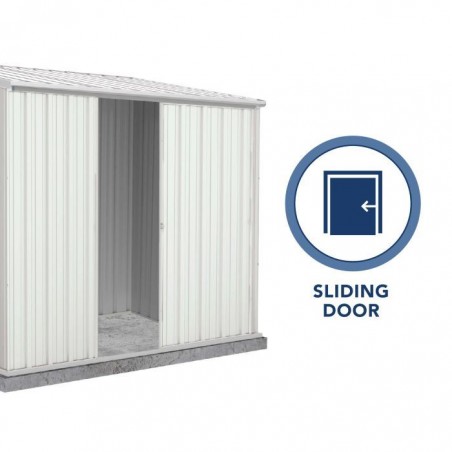 Absco EZI Slider 7' x 5' Metal Shed Kit - AB1042)