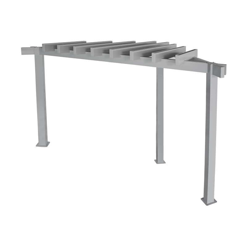 Sojag 10x10 Lima Grey Rustproof Aluminum Frame Pergola Kit (500-9169638)