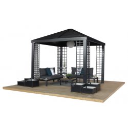 Sojag 10x10 Havana Rustproof Aluminum Gazebo Kit (500-9169911)