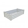 Absco Organic Garden Co Hakea 4' x 2' Metal Rectangle Garden Bed Kit - Surfmist (AB1317)