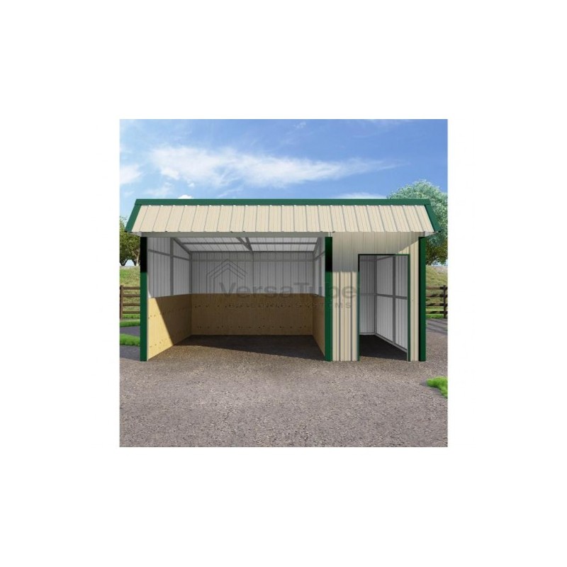 VersaTube Single Slope Loafing 12x18x10/8 Metal Shed / Run-In Shelter Kit (VTSSLS1218)