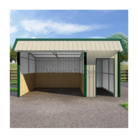VersaTube Single Slope Loafing 12x18x10/8 Metal Shed / Run-In Shelter Kit (VTSSLS1218)