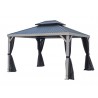Gazebo Penguin Yosemite 10x12 Wood Finish Gazebo Kit - Taupe (41012MR-GP120)