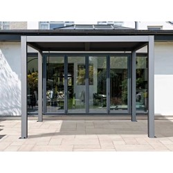 Gazebo Penguin 10x10 Vikos Stand Alone Pergola Kit - Grey (PA1010)