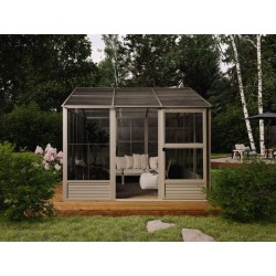 Gazebo Penguin 11x10 Myrdal Solarium Poly-carbonate Roof - (81110PC-14)