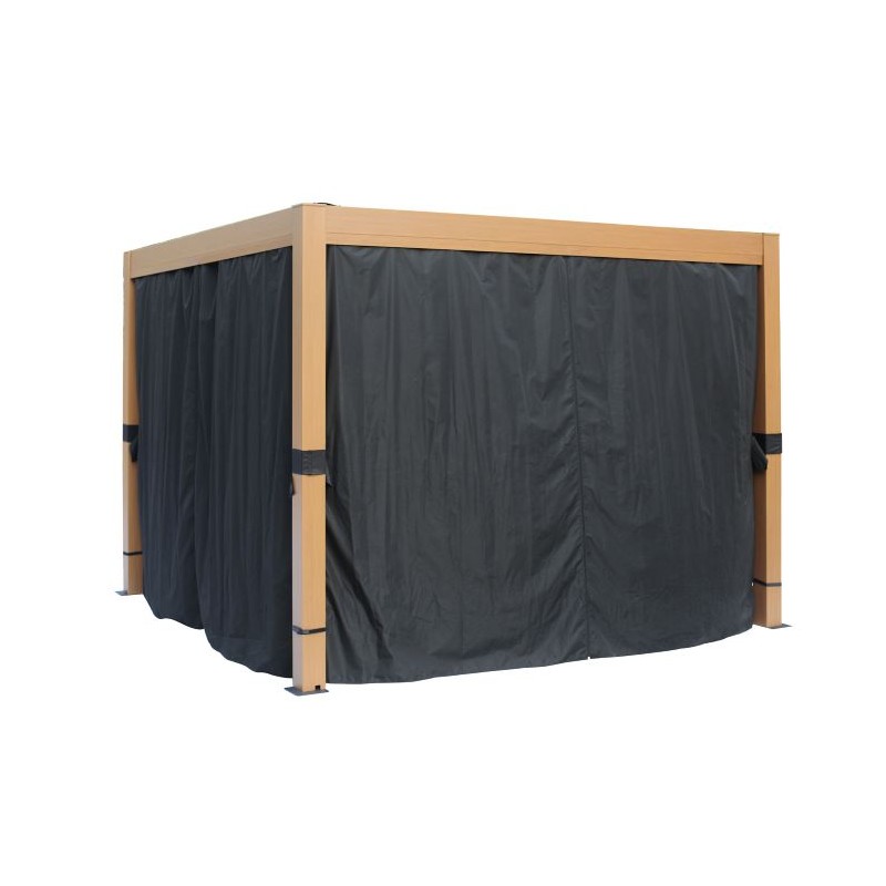 Gazebo Penguin 10x10 Curtains for Vikos Freestanding Pergola - (24-054)