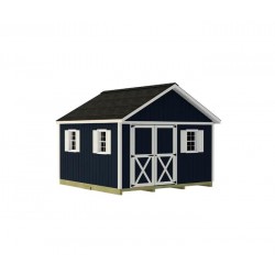 Best Barns Backyard Basecamp Standard 12x12 Storage Shed Kit – Eave Doors, No Loft (BBASDE12)