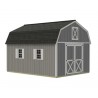 Best Barns Handcrafted Homestead Standard 12x16 Wood Barn Kit w/ Centered Gable Door, No Loft (HHOMDG16NL)