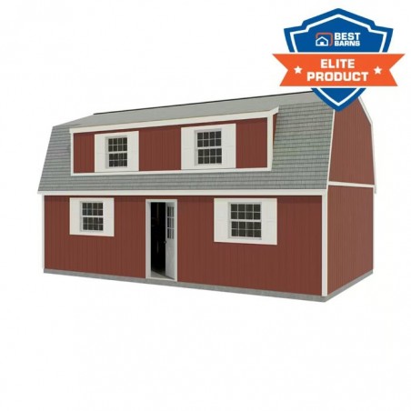 Best Barns Crafted Colossal 16x32 Wood Shed Kit with Dormer & Walk-In Man Door - (CCOLMD32) Best Barns Crafted Colossal 16x32 Wood Shed Kit with Dormer & Walk-In Man Door - (CCOLMD32)