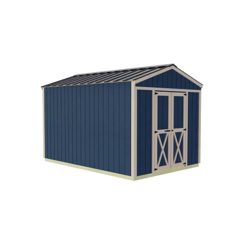 Best Barns Handmade Haven Mini 8x12 Wood Storage Shed Kit w/ Centered Door on Gable (HMINDG12)
