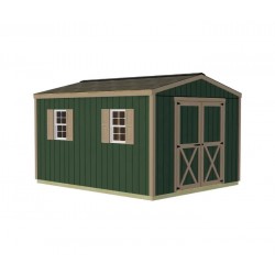 Best Barns Handmade Haven 10x12 Wood Shed Kit w/ Centered Gable Door (HHAVDG12)
