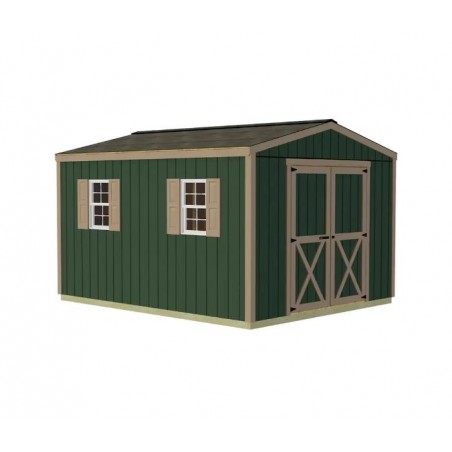 Best Barns Handmade Haven 10x12 Wood Shed Kit w/ Centered Gable Door (HHAVDG12)