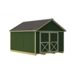 Best Barns Shedquarters 12x20 Standard Storage Shed - Centered Gable Door (SQUADG20C)