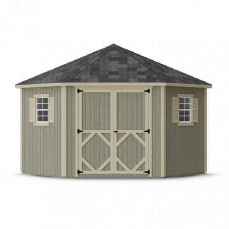 Little Cottage Co. Classic Five Corner Panelized Shed Kit - (10x10 5-SCS-PNK)