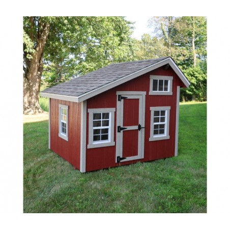 EZ-Fit 6x7 Wood Playhouse Kit w/ Loft, Windows, Floor & Shingles (ez_playhouse67)