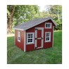 EZ-Fit 6x7 Wood Playhouse Kit w/ Loft, Windows, Floor & Shingles (ez_playhouse67)