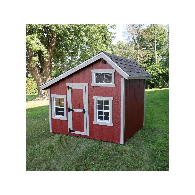 EZ-Fit 6x7 Wood Playhouse Kit w/ Loft, Windows, Floor & Shingles (ez_playhouse67)