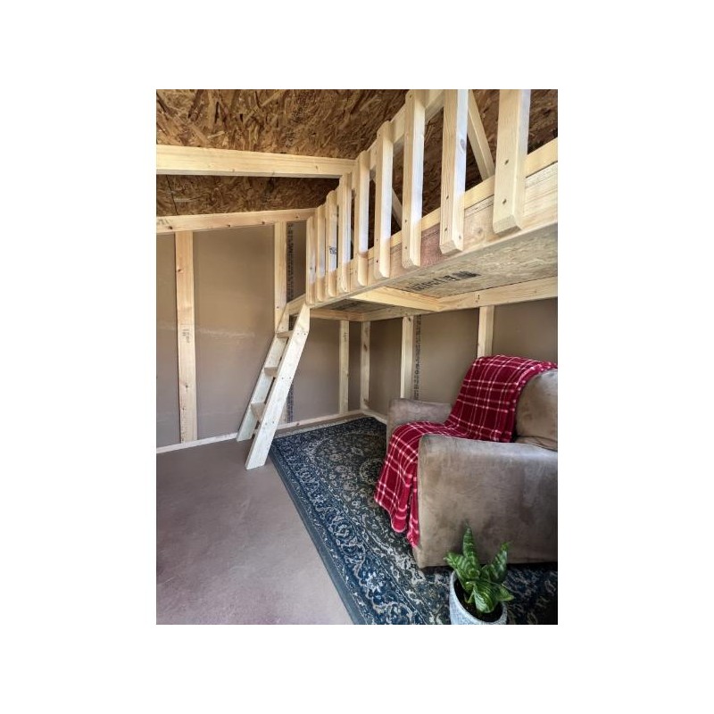 EZ-Fit 6x7 Wood Playhouse Kit w/ Loft, Windows, Floor & Shingles (ez_playhouse67)