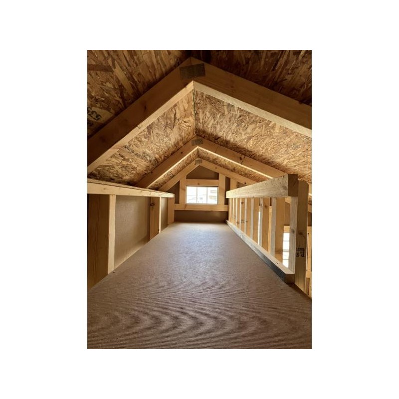 EZ-Fit 6x7 Wood Playhouse Kit w/ Loft, Windows, Floor & Shingles (ez_playhouse67)