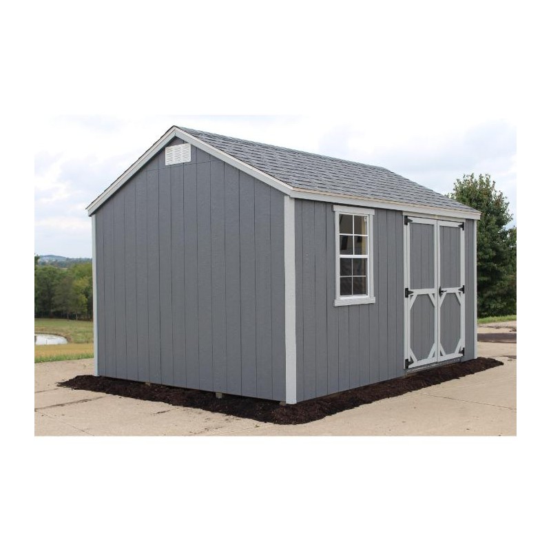 EZ-Fit Craftsman 10'W x 10'D Wood Storage Shed Kit (ez_craftsman1010)