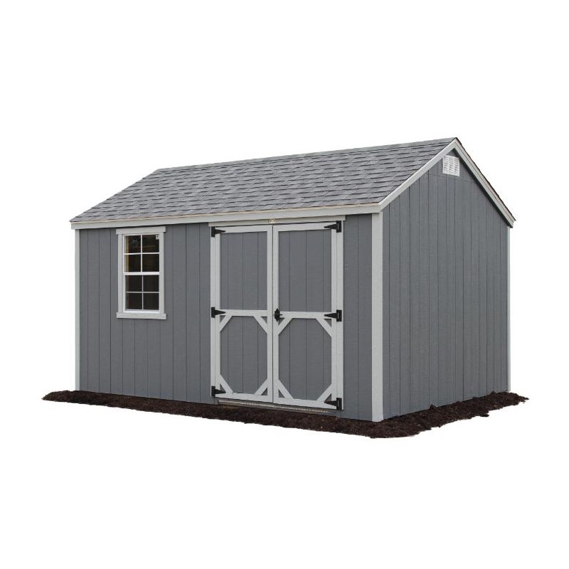 EZ-Fit Craftsman 10'W x 10'D Wood Storage Shed Kit (ez_craftsman1010)