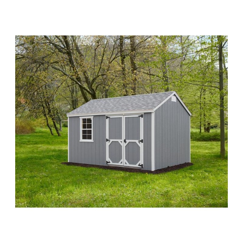 EZ-Fit Craftsman 10'W x 10'D Wood Storage Shed Kit (ez_craftsman1010)
