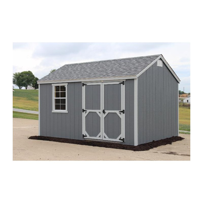 EZ-Fit Craftsman 10'W x 10'D Wood Storage Shed Kit (ez_craftsman1010)