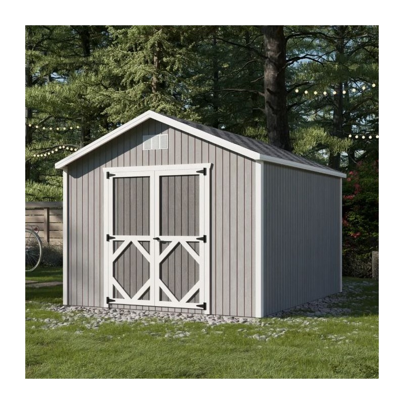 Little Cottage Co. Pre-Cut 10x12 Classic Gable Wood Shed Kit - (10x12 CGS-PC)