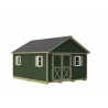 Best Barns Crafter’s Connection 12x16 Pre-Cut Wood Shed Kit w/ Offset Eave Door (CCONDE16O)