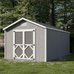 Little Cottage Co. Pre-Cut 10x18 Classic Gable Wood Shed Kit - (10x18 CGS-PC)