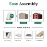 Little Cottage Co. Pre-Cut 12x12 Classic Gable Wood Shed Kit - (12x12 CGS-PC)