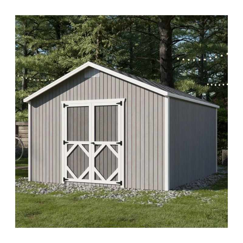 Little Cottage Co. Pre-Cut 12x14 Classic Gable Wood Shed Kit - (12x14 CGS-PC)