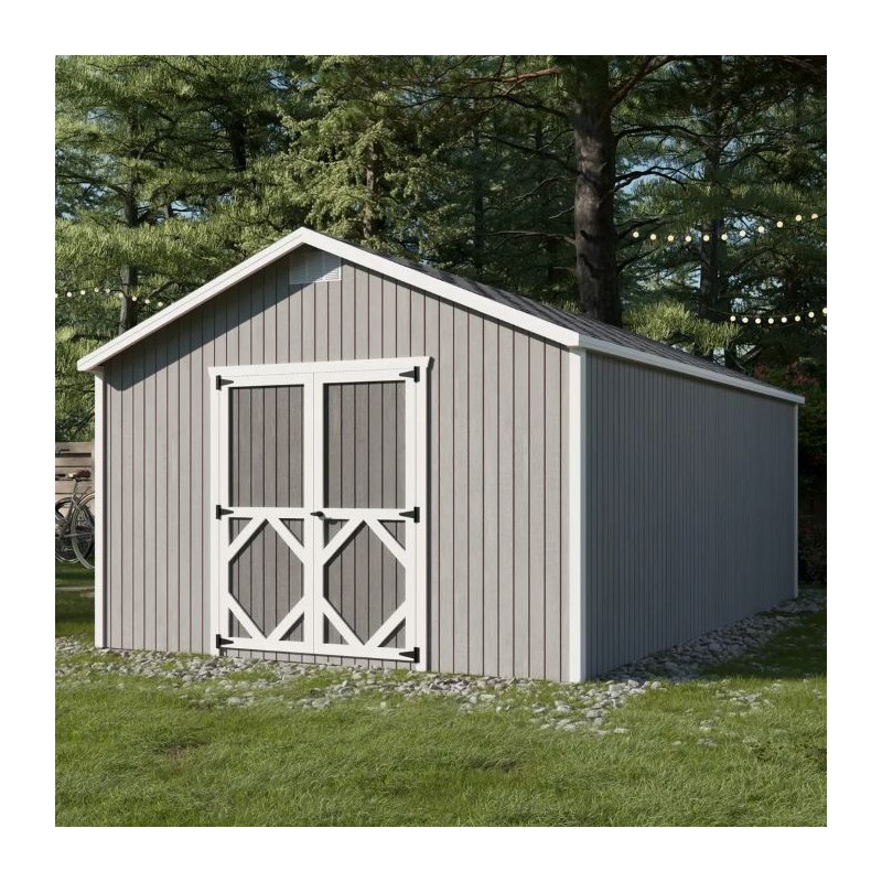 Little Cottage Co. Pre-Cut 12x20 Classic Gable Wood Shed Kit - (12x20 CGS-PC)