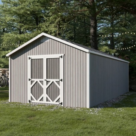 Little Cottage Co. Pre-Cut 12x24 Classic Gable Wood Shed Kit - (12x24 CGS-PC)