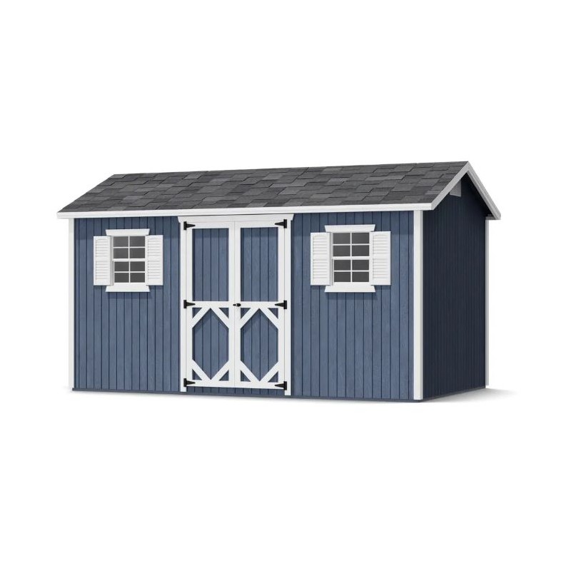Little Cottage Co. Pre-Cut 8x14 Classic Workshop Wood Shed Kit - (8x14 CWS-PC)