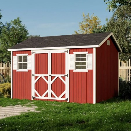 Little Cottage Co. Pre-Cut 10x12 Classic Workshop Wood Shed Kit - (10x12 CWS-PC)