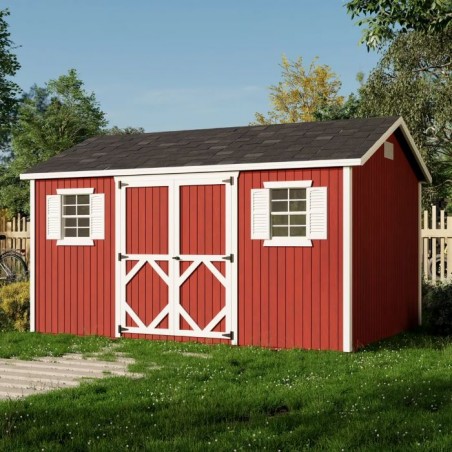 Little Cottage Co. Pre-Cut 10x14 Classic Workshop Wood Shed Kit - (10x14 CWS-PC)