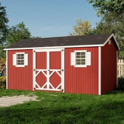 Little Cottage Co. Pre-Cut 10x16 Classic Workshop Wood Shed Kit - (10x16 CWS-PC)
