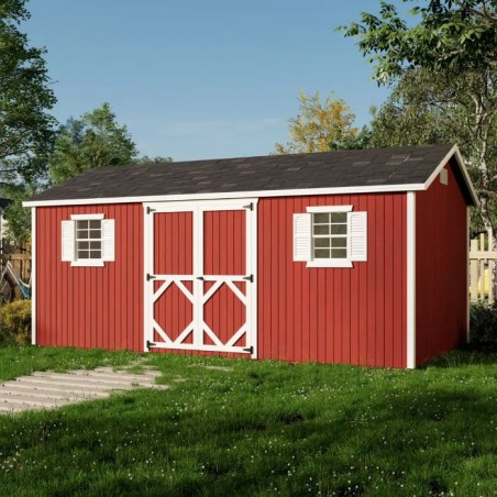 Little Cottage Co. Pre-Cut 10x18 Classic Workshop Wood Shed Kit - (10x18 CWS-PC) Little Cottage Co. Pre-Cut 10x18 Classic Workshop Wood Shed Kit - (10x18 CWS-PC)