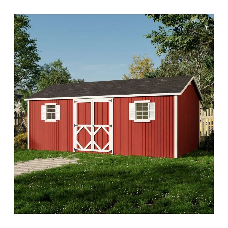 Little Cottage Co. Pre-Cut 12x20 Classic Workshop Wood Shed Kit - (12x20 CWS-PC)
